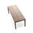 Burlywood Rectangular Solid Wood Dining Table-108647929