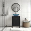 Meuble-lavabo autoportant avec lavabo