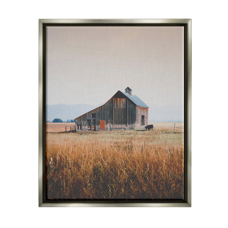 Art mural sur toile Stupell Industries, H 31 po x l 25 po x P 1,7 po, Cadre flottant gris lustré