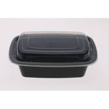 TD F-7032 32OZ Round Plastic Container and Lid, 150 Sets