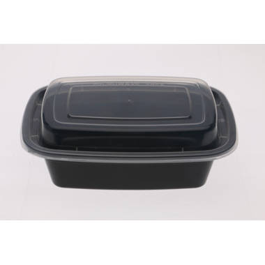 Disposable Plastic Food Tray  Set To-Go Container with Lid