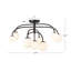 Plafonnier Maysonet 33 po noir mat avec verre opale-18523880
