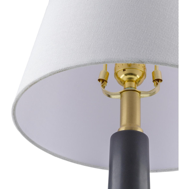 Lampe de table en céramique Kelline, Noir
