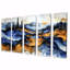 «Golden Aqua liquid Ink Forest III», art mural moderne abstrait-676771182-676771183
