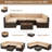 7-Piece Rattan Outdoor Patio Furniture Set With Cover And Table-64337136