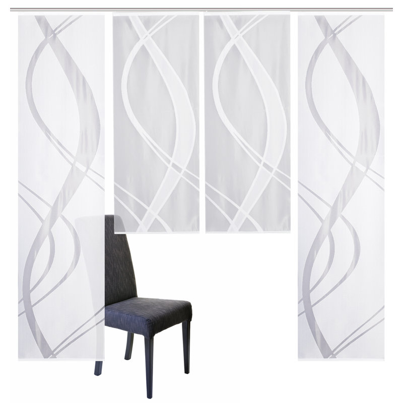 Mccourt Semi Sheer Curtain Panel Pair, Width 57 x Drop 225 cm