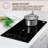 13" VERTICAL 2-BURNER Induction Cooktop 9 POWER Built in/Freestand 110V