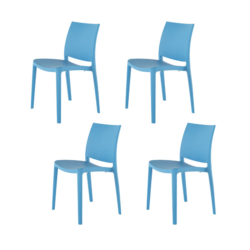Chaise de salle à manger empilable Sensilla, Bleu