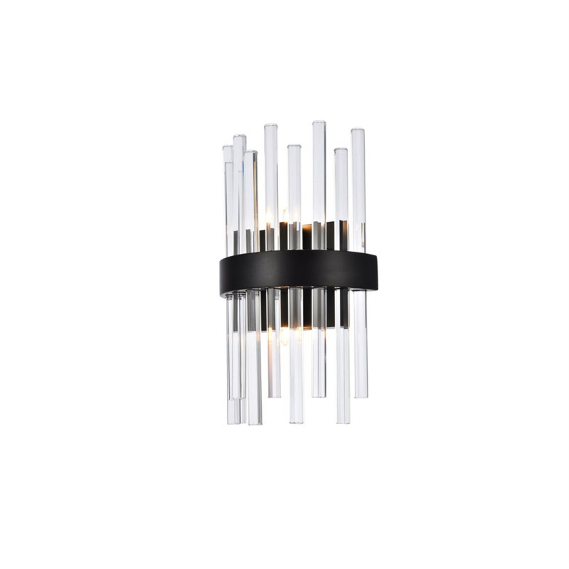 Dalton Flush Mounted Sconce, Black