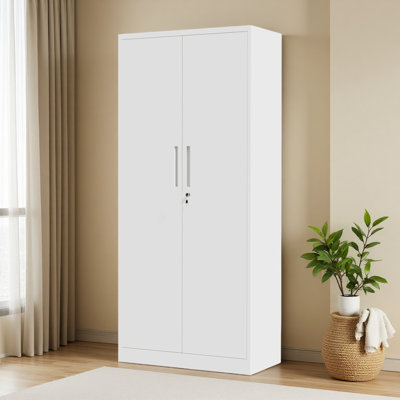 71"H Metal Garage Storage Cabinet, Tool Steel Locking Cabinet With Doors And 3 Shelves, Tall Cabinets For Garage Storage Systems Lockable File Cabinet For Home Office