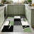 Green Abstract Geometric carpet-easy to clean, machine-washable, soft and comfortable; suitable for door mats, kitchens, living rooms, bedrooms, corridors, and laundry areas. Easy to clean, durable carpet for home decoration.-499944326