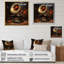 «Gold Phonographs Melody in Brass», reproduction sur toile-91785923-91785927