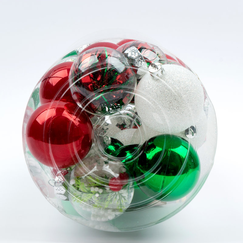 Ensemble de 30 boules incassables 30 pièces, Confetti