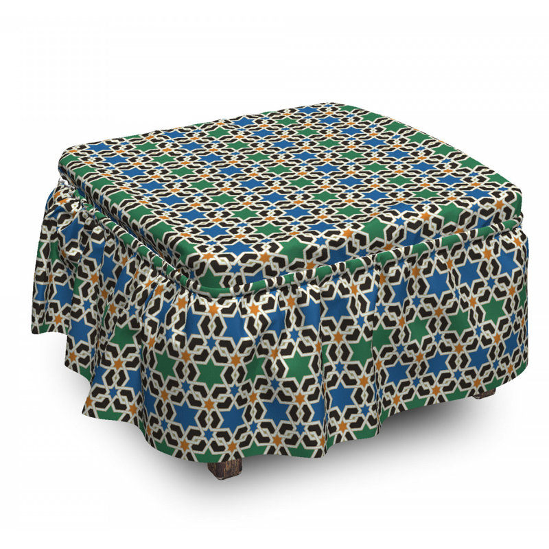 Box Cushion Ottoman Slipcover