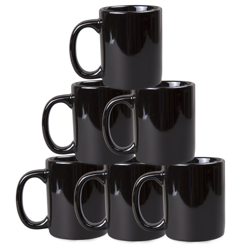 Ensemble de 6 tasses à café Tulloch, Noir