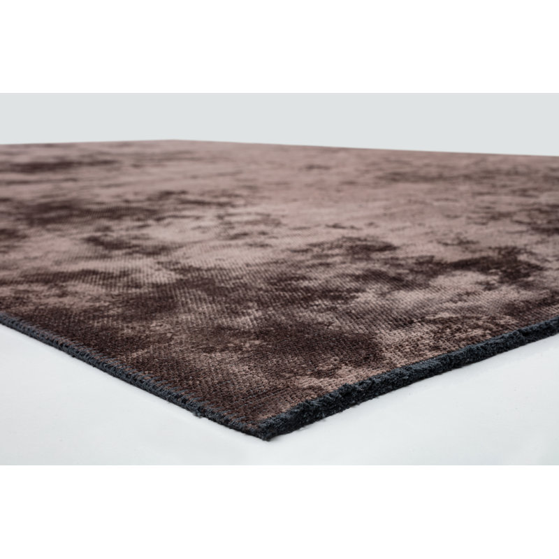 Rapture Brown/Black Luxury Area Rug, Rectangle 7'10" x 11'2"