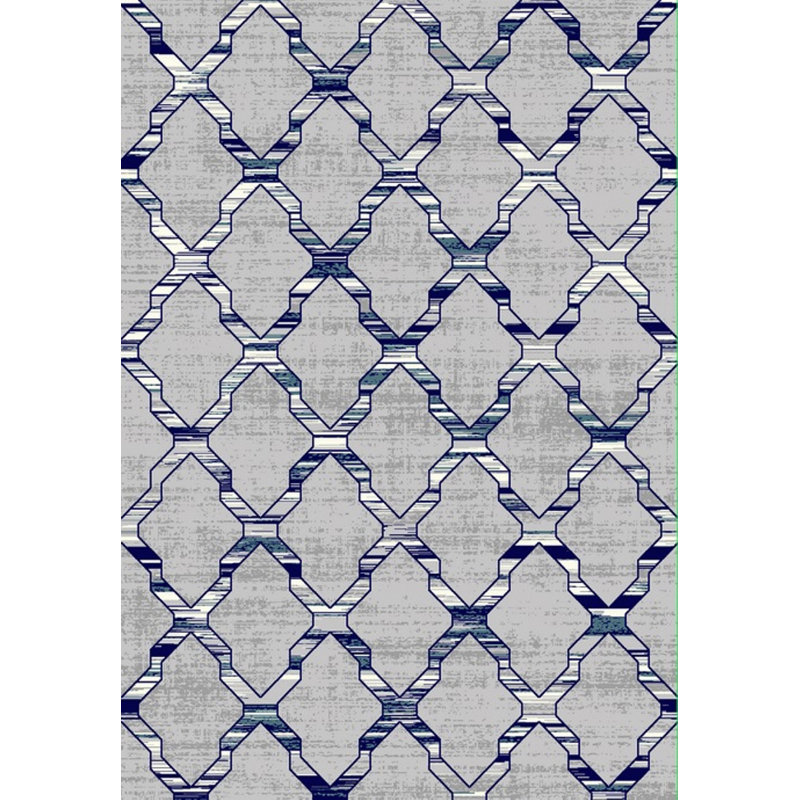 Tapis décoratif gris à motif géométrique touffeté Kitty, Rectangle, de 7 pi 10 po x 10 pi 10 po