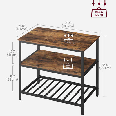 39.4'' W Kitchen Island