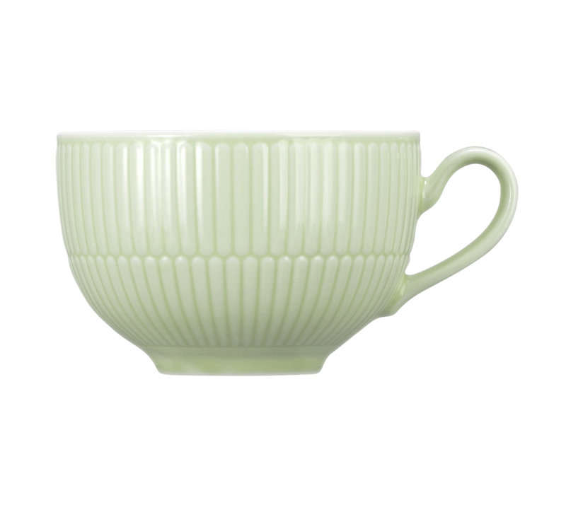 Amina Porcelain Cappuccino Cup, Green