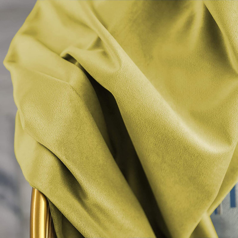 Room Darkening Curtain Pair, 52" W x 108" L, Olive Green