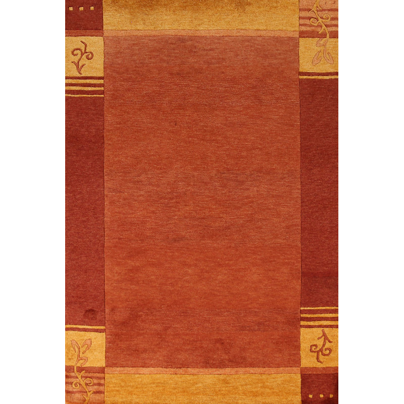 Tapis orange orange Gabbeh