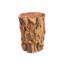 Colonne et tabouret d'appoint en teck massif Luna