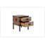 Table de coffre et table d'appoint antique en bois récupéré gris S / 3