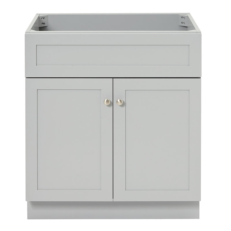 Hameau de 30 po Paulla Ariel Base de meuble-lavabo simple, Gris