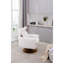 360-Degree Swivel Accent Chair with a Pillow-1161490003