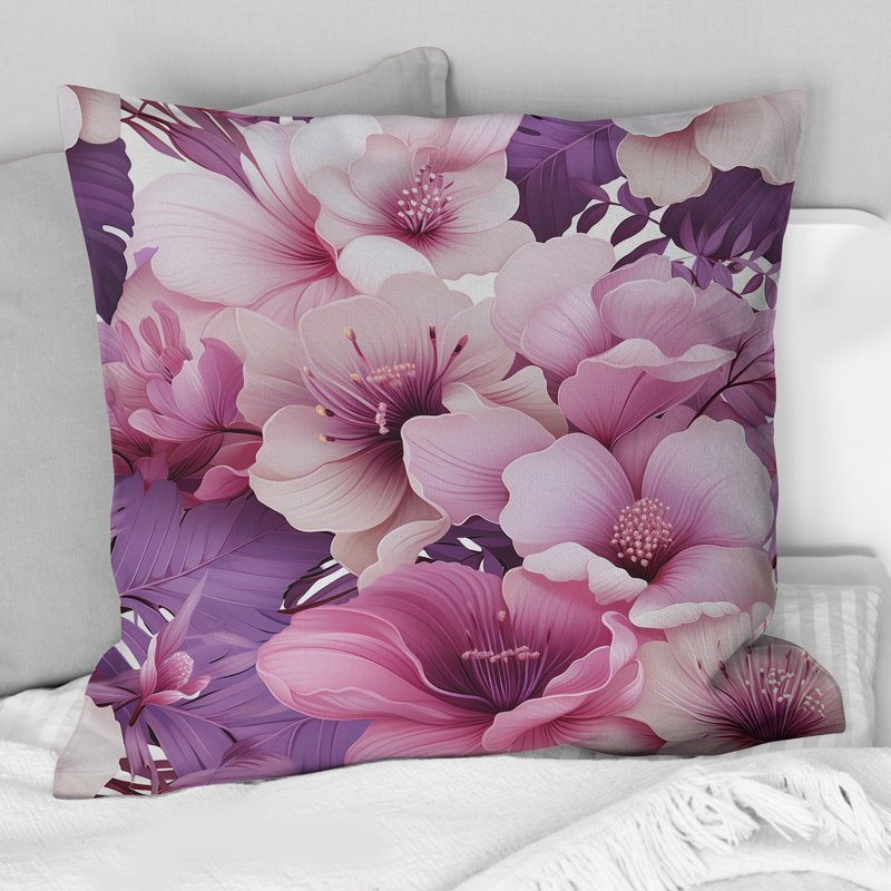 Orchid Dream Tropical Motif - Coussin, 16 po x 16 po