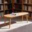 Banc de table en bois de chêne naturel pour salle à manger