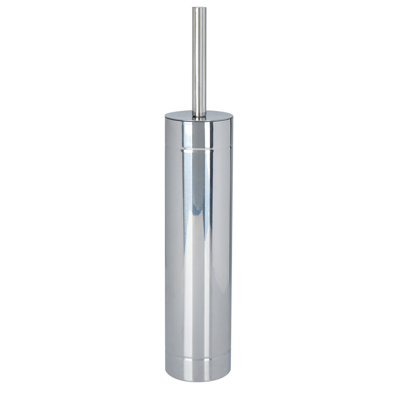 Brosse de toilette mince Bath Bliss avec base lestée en chrome