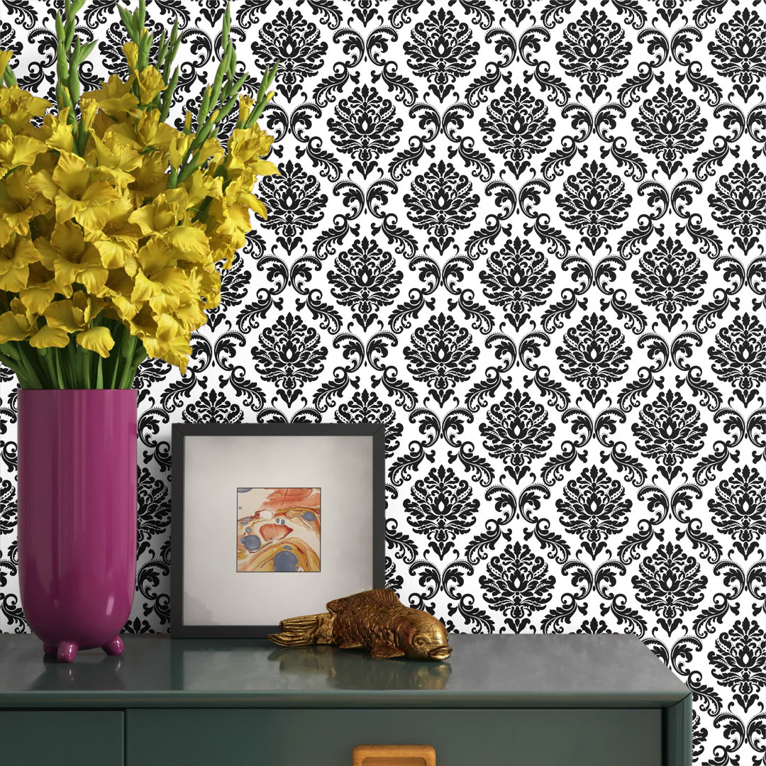 Carlin 18' L x 20.5" W Peel and Stick Wallpaper Roll Etta Avenue™ 