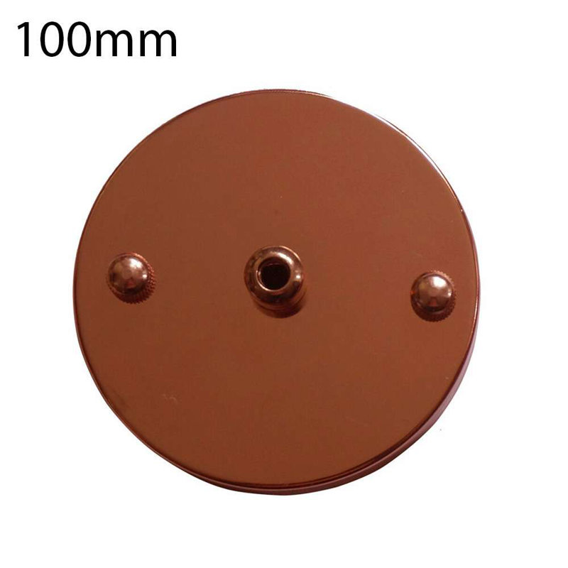 Stefaine Single Out Drop Style 120Mm Metal Front Fitting Ceiling Rose For Light Fixtures With Accessories Lighting Kit, Red