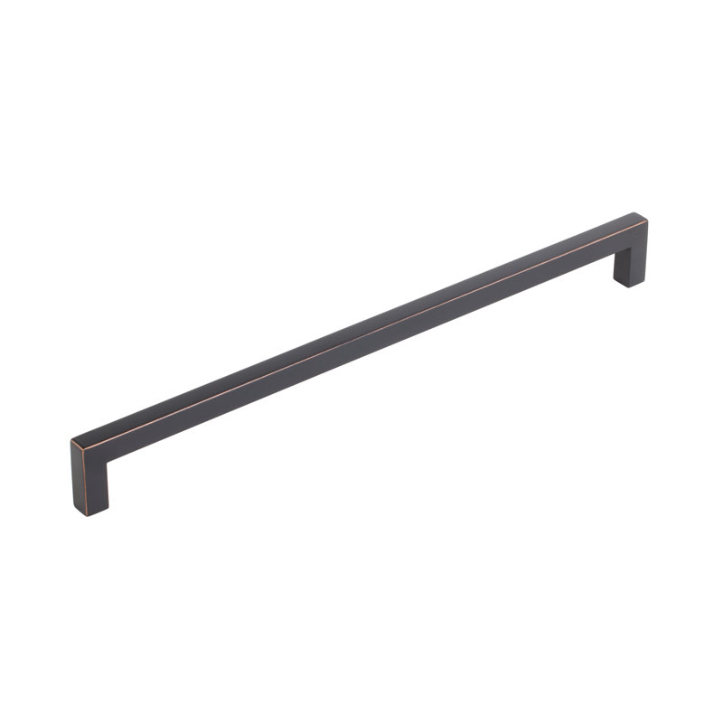Warwick Cabinet Pull With 12" Center To Center Satin Brass Finish, Oil Rubbed Bronze