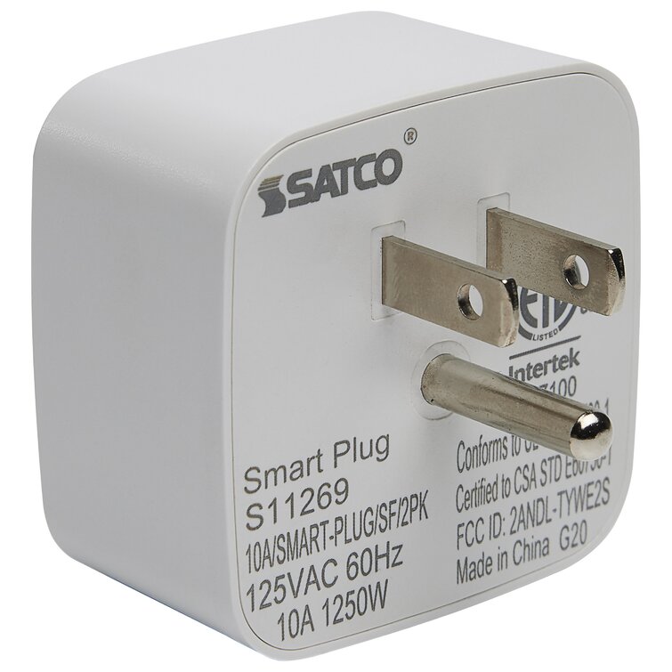Starfish S11269 WiFi Smart Plug 120V Outlet 10 Amp Mini Square (Set of 2)