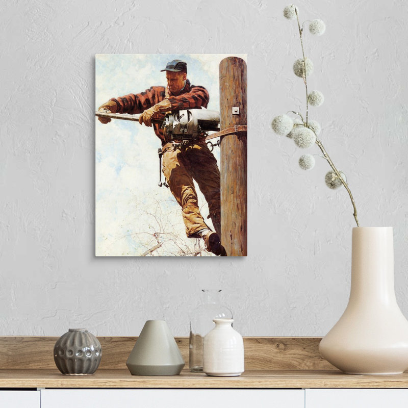 Art mural sur toile Norman Rockwell, Toile tendue, H 16 po x l 12 po x P 1,25 po