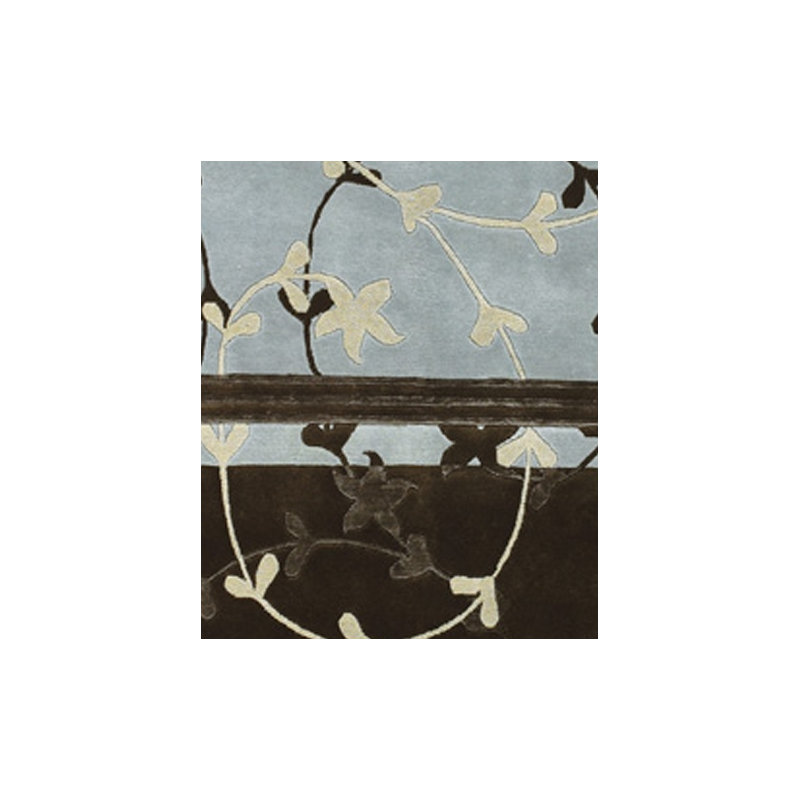 Tapis brun en laine flottée Jamari, Rectangle 2 pi x 3 pi