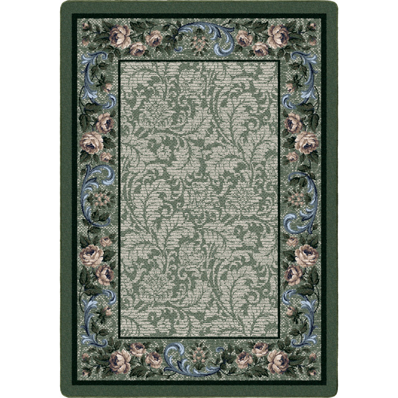 Tapis péridot damassé rose Innovations, Rectangle 3 pi 10 po x 5 pi 4 po