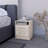 Nightstand, Two Drawers, Concealed Shelf