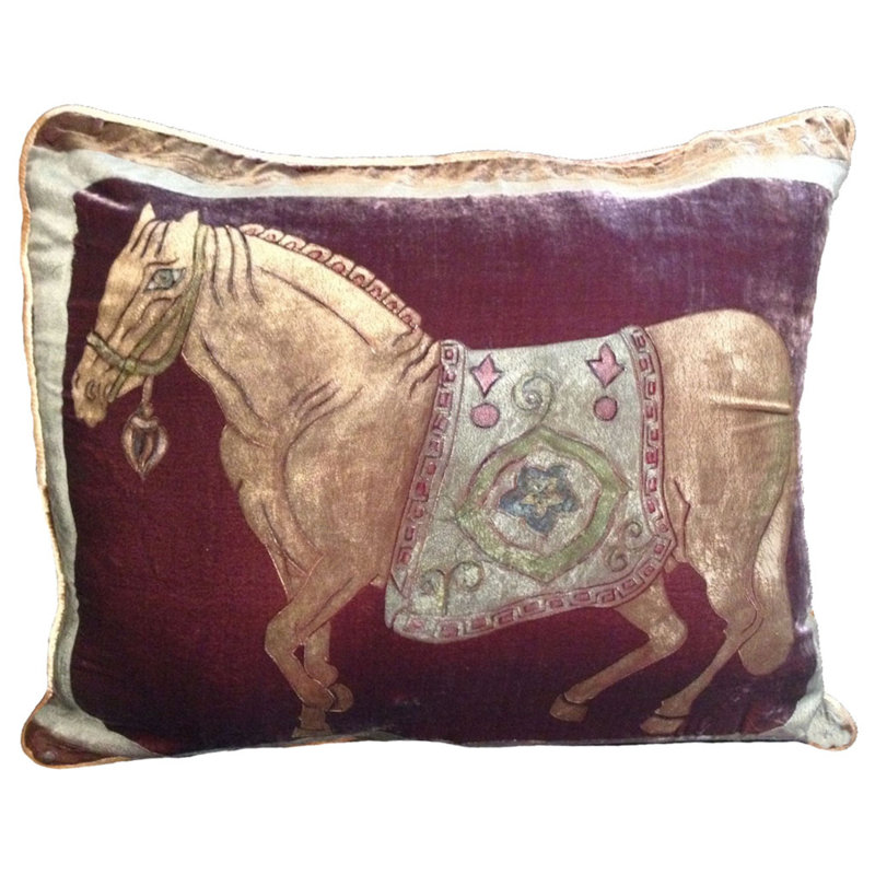 Horse II Rectangular Pillow Cover, Velvet