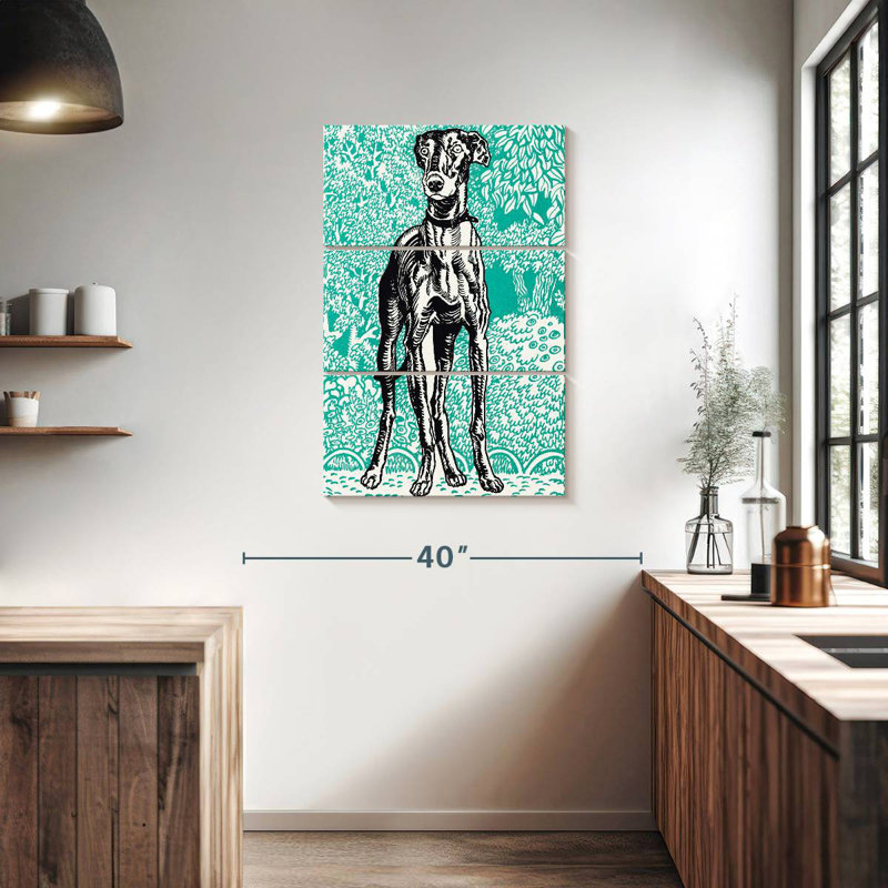 Brampt Greyhound I, 38" H x 24" W