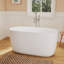 Baignoire profonde autoportante à surface solide de 47 po Fslefay