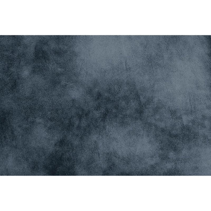 Fauteuil moderne sans accoudoirs en cuir bleu avec siège et dossier Modern