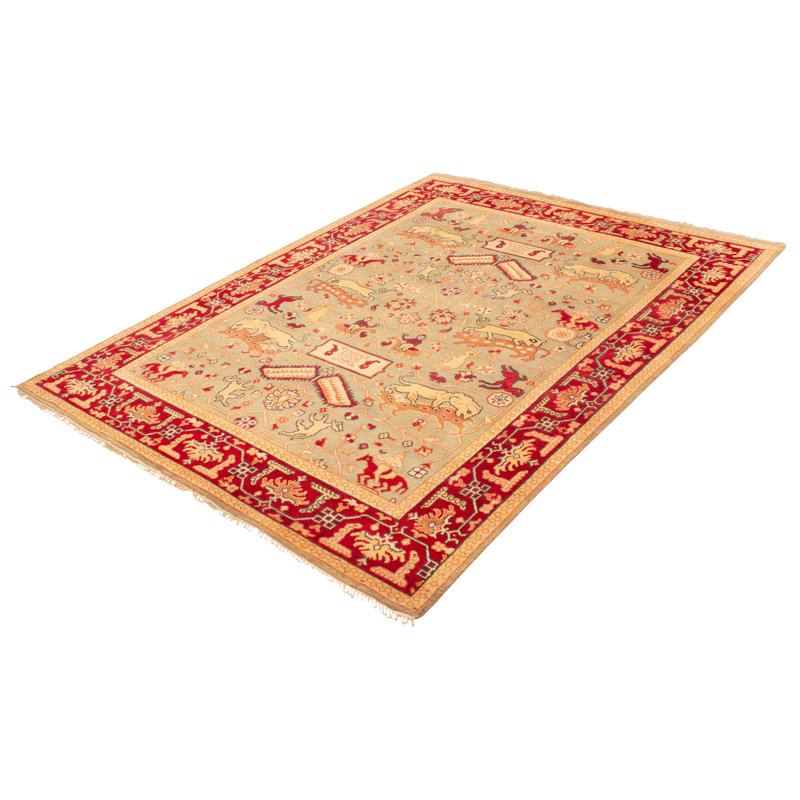Tapis vert clair Serapi Heritage 8 pi 1 po x 11 pi 7 po