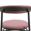 Ensemble de 2 chaises de salle à manger en polyester avec pieds en acier Larue-1991669298