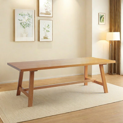 Solid wood long dining table cherry wood home