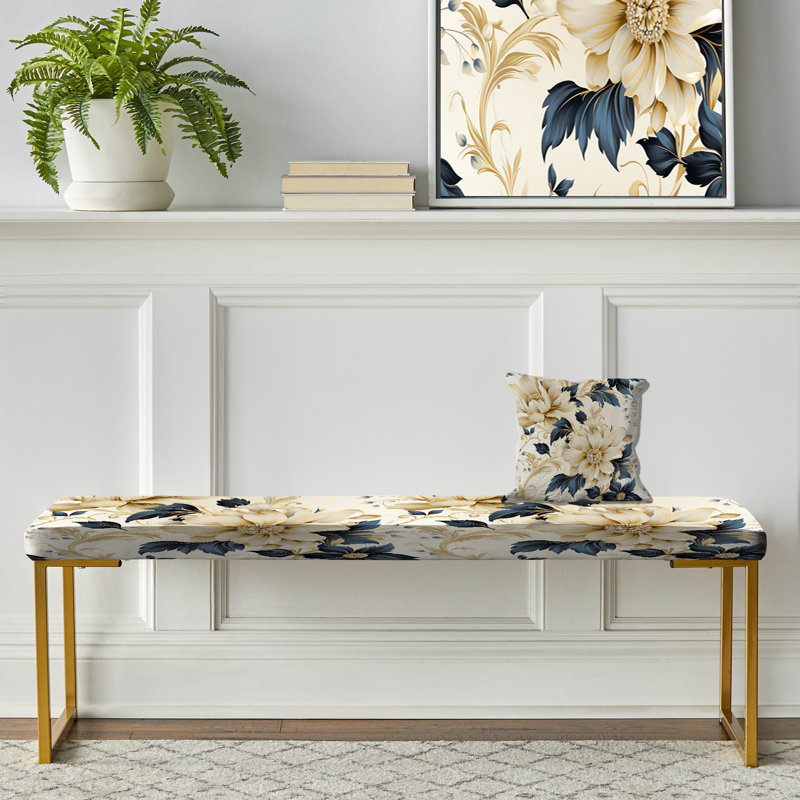 Banc rembourré or, Contemporary Motifs Victorian Pattern IV