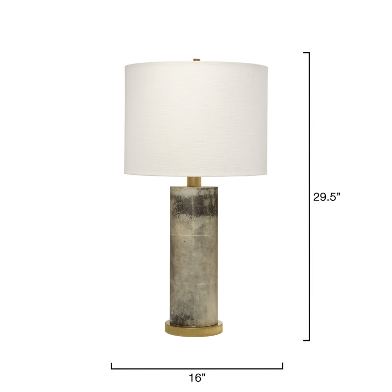 Rivet Vellum Table Lamp, Grey