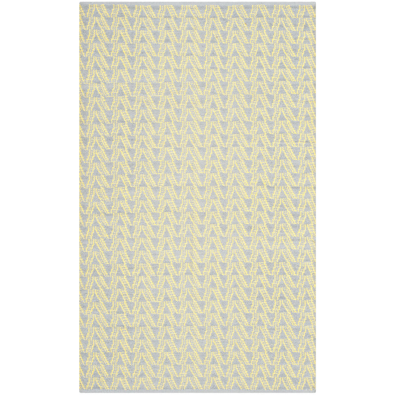 Lucrezia Geometric Hand Woven Indoor / Outdoor Area Rug, Rectangle 91 x 152cm